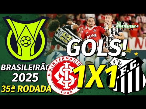 [Série A '25] 35ª Rodada | Internacional/RS 1 X 1 Santos | GOLS! | TV ARTILHEIRO