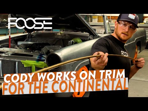 Cody Works on the Trim for the Continental!