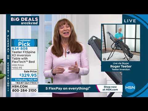 Teeter FitSpine X3 Inversion Table with FlexTech Bed