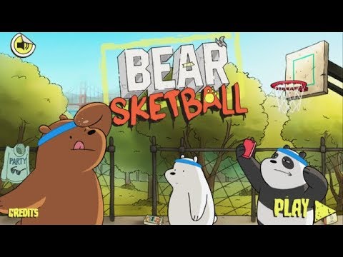 We Bare Bears - BEARsketball - Shooting Bricks [Cartoon Network Games] Video