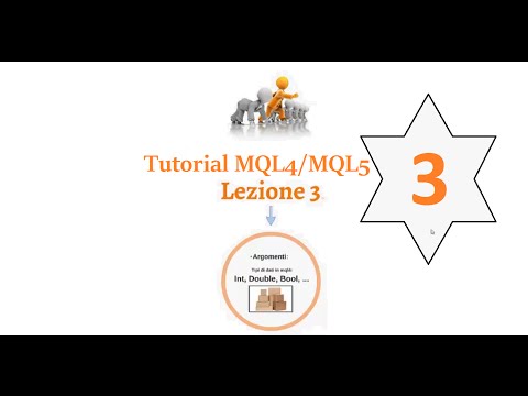 Corso base MQL4/MQL5 - Lezione 3 (Tipi di Dati)