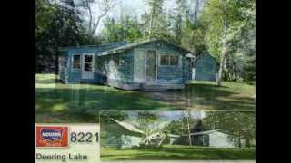 preview picture of video 'Maine Real Estate Listings On The Waterfront, Deering Lake Log Home MOOERS #8221'