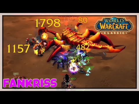 Fankriss the Unyielding fight , AQ40, WoW Classic, Bloodfang EU