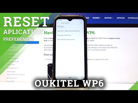 How to Reset App Preferences in OUKITEL WP6 – Restore App Settings