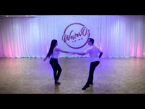 Hugo Miguez & Stacy Kay West Coast Swing Pro Improv Demo at WesterOz Swing 2020