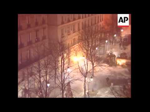 Violence erupts around the Sorbonne as students clash with police