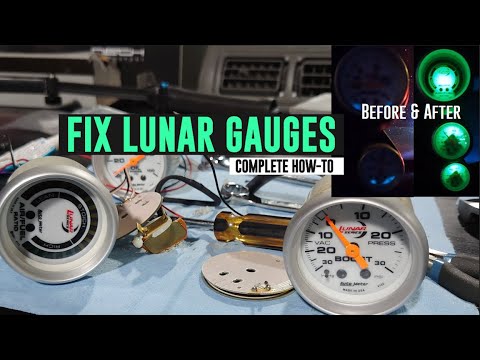 How-to Open Autometer Gauges and "sorta" Fix Dead Lunar Series Lights - TIPS04E102