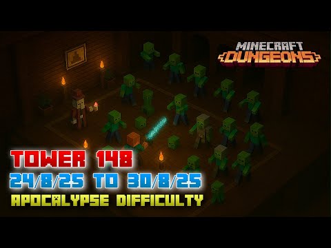 The Tower 148 [Apocalypse] Full Climb, Guide & Strategy, Minecraft Dungeons Fauna Faire