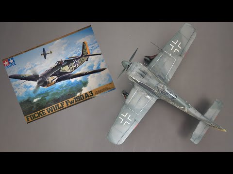 1/48 Tamiya Focke Wulf 190A3 Full Build | Detailed Brake Lines | Interior | chipping | Seatbelts