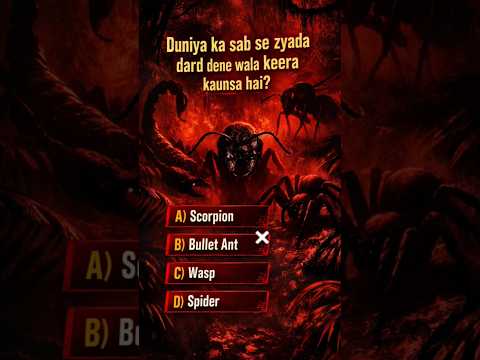 What Is the Most Painful Insect Bite in the World? 😱 | Shocking Fact #stickinsect #badbug #gingerbug