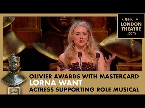 Lorna Want wins Best Actress Supporting Role Musical | Olivier Awards 2015 with Mastercard