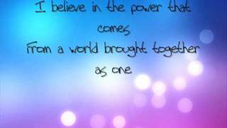 I Believe ~ Nikki Yanofsky lyrics