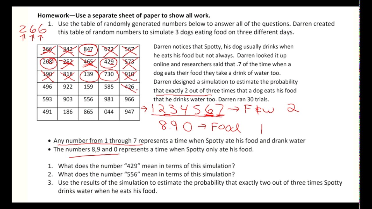 Using a Simulation to Predict Probabilities
