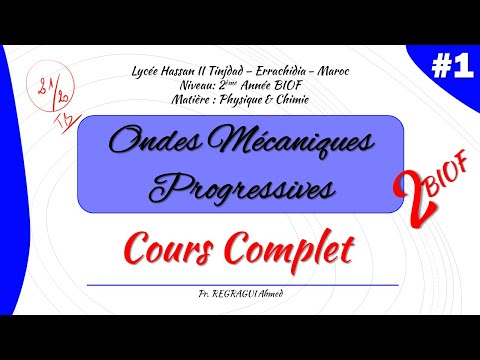 Ondes mécaniques progressives - Cours Complet & astuces -