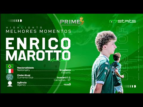 🇧🇷🇮🇹 ENRICO MAROTTO - 2010 - Meio Campo | Midfielder (HIGHLIGHTS) - PRIME ASSESSORIA ESPORTIVA