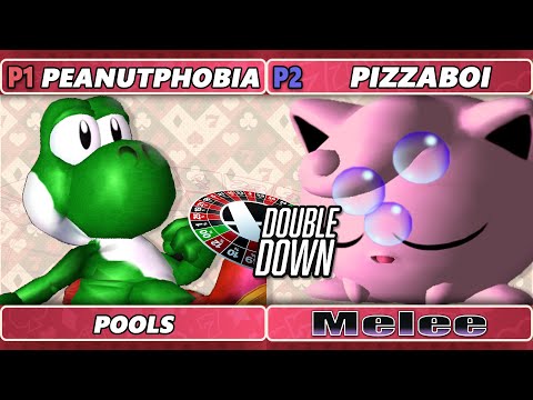 Double Down 2022 - Peanutphobia (Yoshi) Vs. Pizzaboi (Jigglypuff) SSBM Melee Tournament