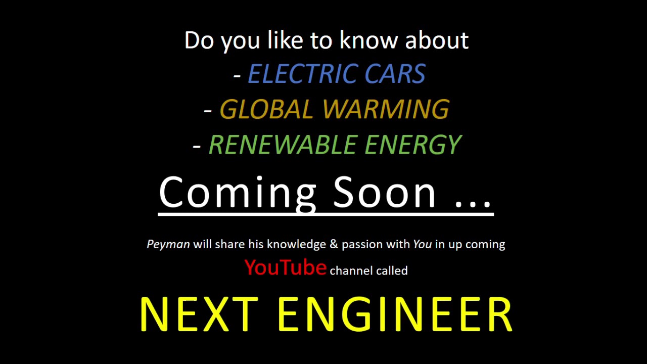 A New YouTube Channel (NEXT ENGINEER) Coming Soon ...