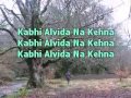 Karaoke of kabhi alvida na kahna