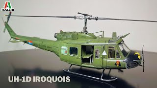 MY FIRST HELICOPTER SCALE MODEL, UH - 1D Iroquois, 1:48, ITALERI, Full build. HELICOPTER#1
