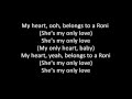 Bobby Brown   Roni (Lyrics)