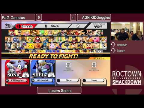Roctown Smackdown - Smash 4 - Losers Semis - PaG|Cassius vs AGN|KIDGoggles
