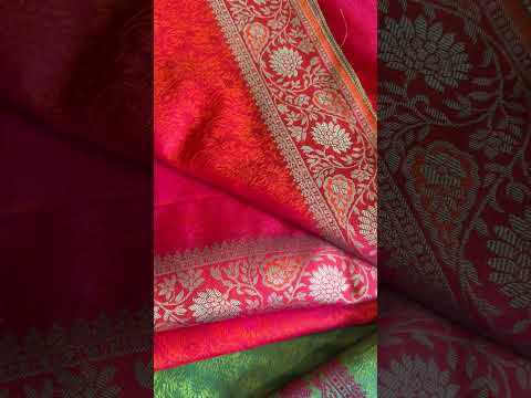 Dual Shot Color Handloom Himroo Sarees