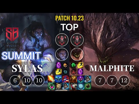 SB Summit Sylas vs Malphite Top - KR Patch 10.23