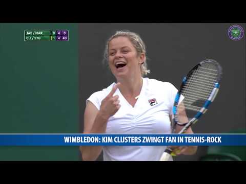 Wimbledon: Kim Clijsters zwängt Fan in Tennis-Rock