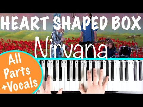 How to play HEART SHAPED BOX - Nirvana Piano Tutorial | Chords Accompaniment