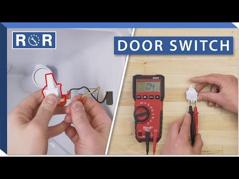Part of a video titled Refrigerator Door Switch - Testing & Replacement - YouTube