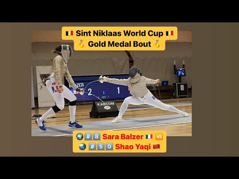 Sint Niklaas World Cup 2023 SWS - GOLD - Sara Balzer FRA v Shao Yaqi CHN