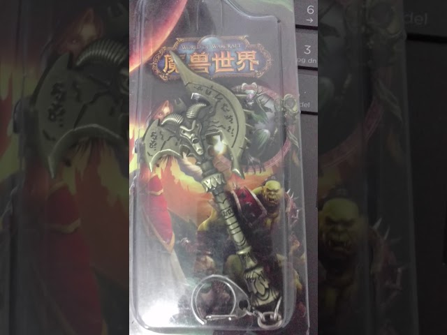 Vídeo relacionado con 1 llavero de Warcraft para fanáticos del anime con pantalla, Estilo 11, Taille unique