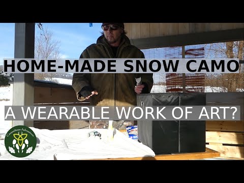 Home-Made Snow Camo - wearable work of art