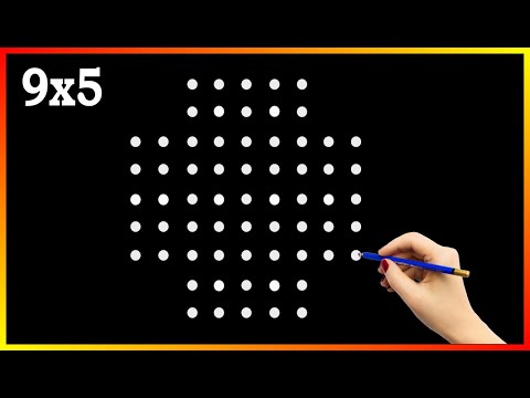 Einfaches Rangoli-Design #rangoli #kolam #muggulu #dailyvlog #easyrangoli #easy #simplerangoli