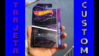 TARJETA PERSONALIZADA 🔥 para CUSTOM HotWheels