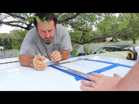 Installing Roof mount AC in 2017 Scamp 16' Deluxe - Tutorial