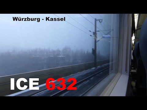 Umleitung: ICE 632 Mitfahrt Würzburg - Kassel über Hanau | ungekürzt