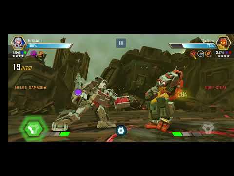 4-star OG Megatron vs Unblockable Specials Tantrum. Transformers Forged to fight