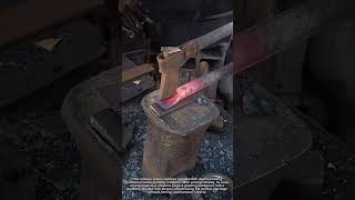 "Blacksmith's Forging Technique – Master Splits Red-Hot Metal with Axe &amp; Hammer!"