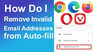 How Do I Remove Invalid Email Addresses from Auto-fill
