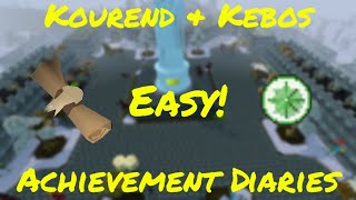 Kourend & Kebos Easy Achievement Diaries OSRS