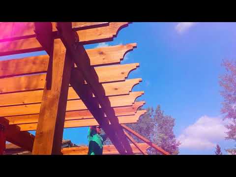 Custom cedar pergola build. Start-to-Finish.