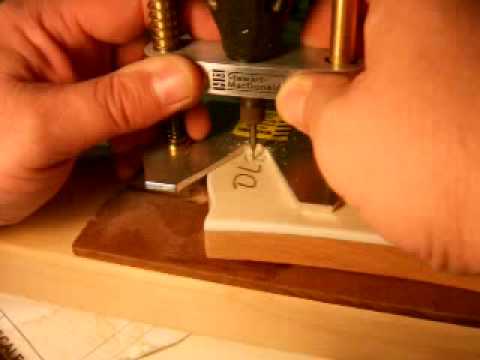 Routing a Guitar Headstock Inlay