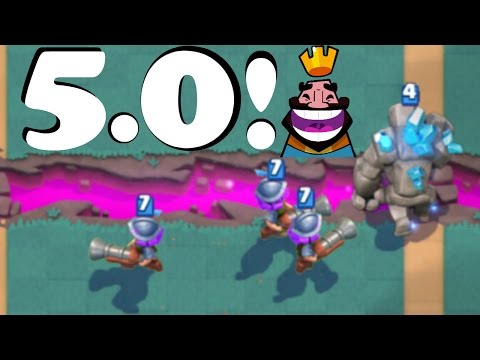 GOLEM THREE MUSKETEERS BEATDOWN DECK - Clash Royale