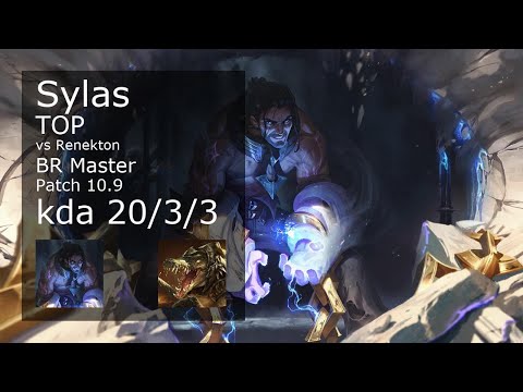Sylas vs Renekton Top - BR Master 20/3/3 Patch 10.9 Gameplay