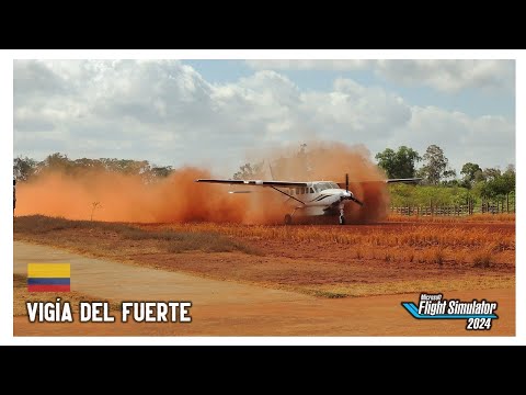 Kodiak 100 Colombia Airstrip Landing MSFS 24