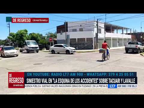 Siniestro vial en "La esquina de los accidentes", Tacuarí y Lavalle