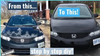 How to paint a car at home! step by step diy