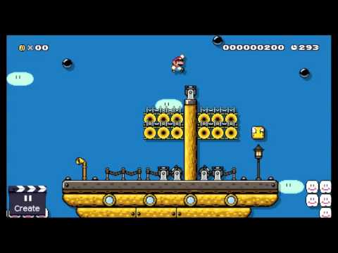 Super Mario Maker - Escape From Bowser's Fleet! - My Edits