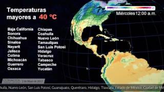 CLIMA PARA TLAXCALA 2 MAYO 2017